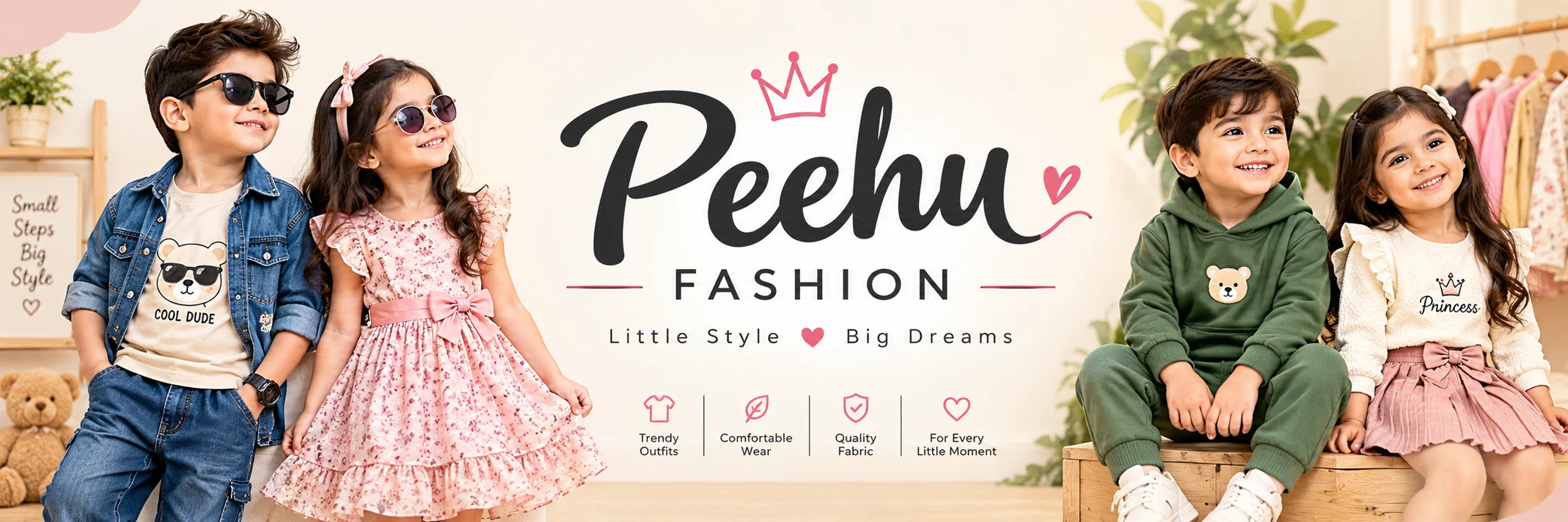Peehu Fashion kids collection banner 3