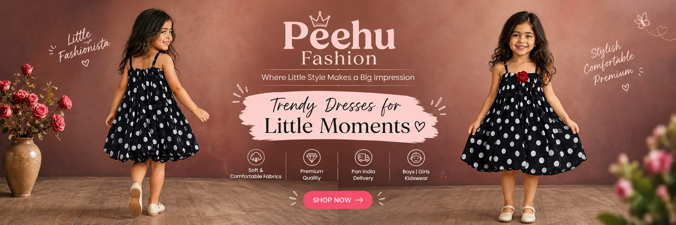 Peehu Fashion kids collection banner 2